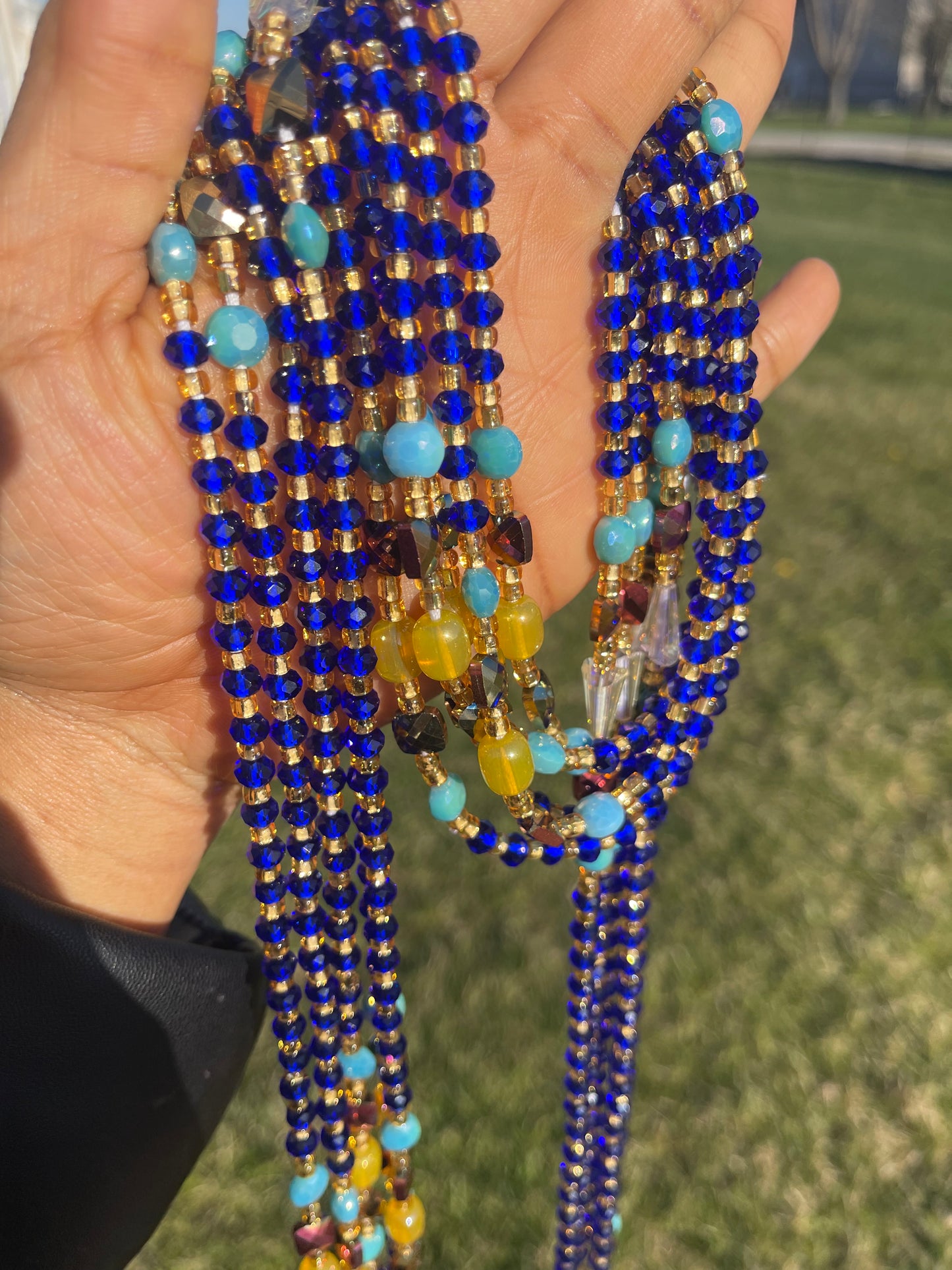 Sunset~~ luxury crystal waist beads