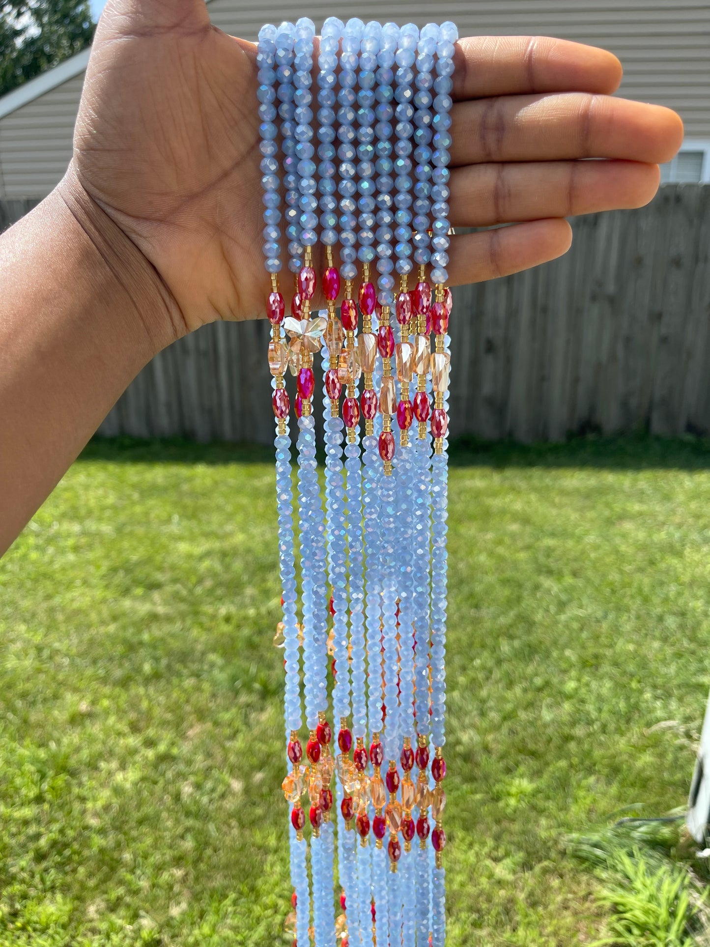 Delilah~ crystal waist beads