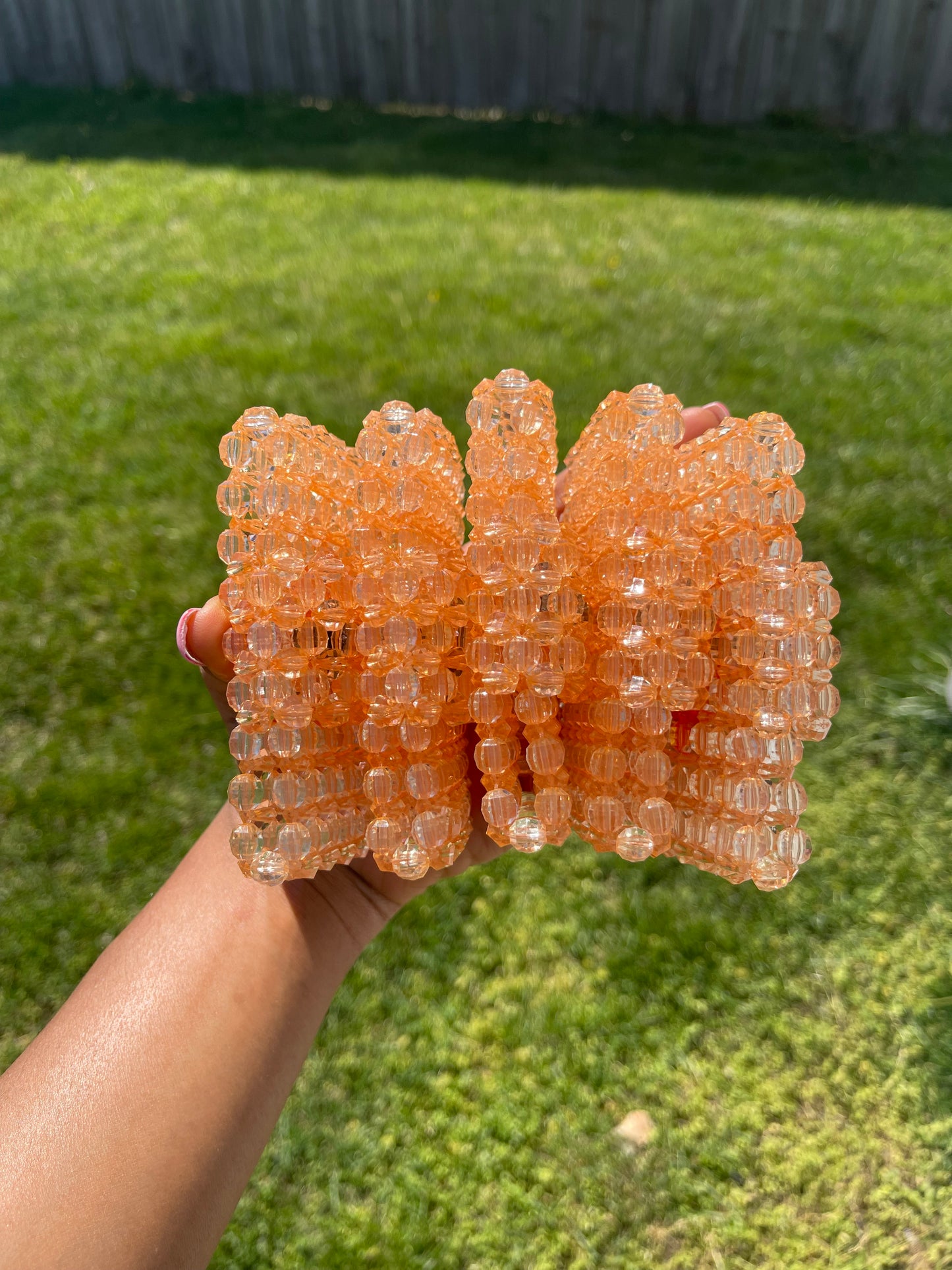 Gold~ Beaded Cardholder (wallet)