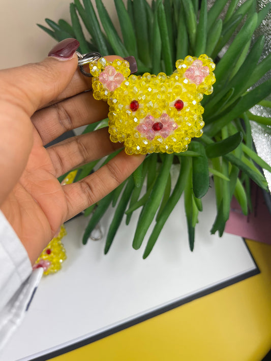 Yellow TeddyBear keychain