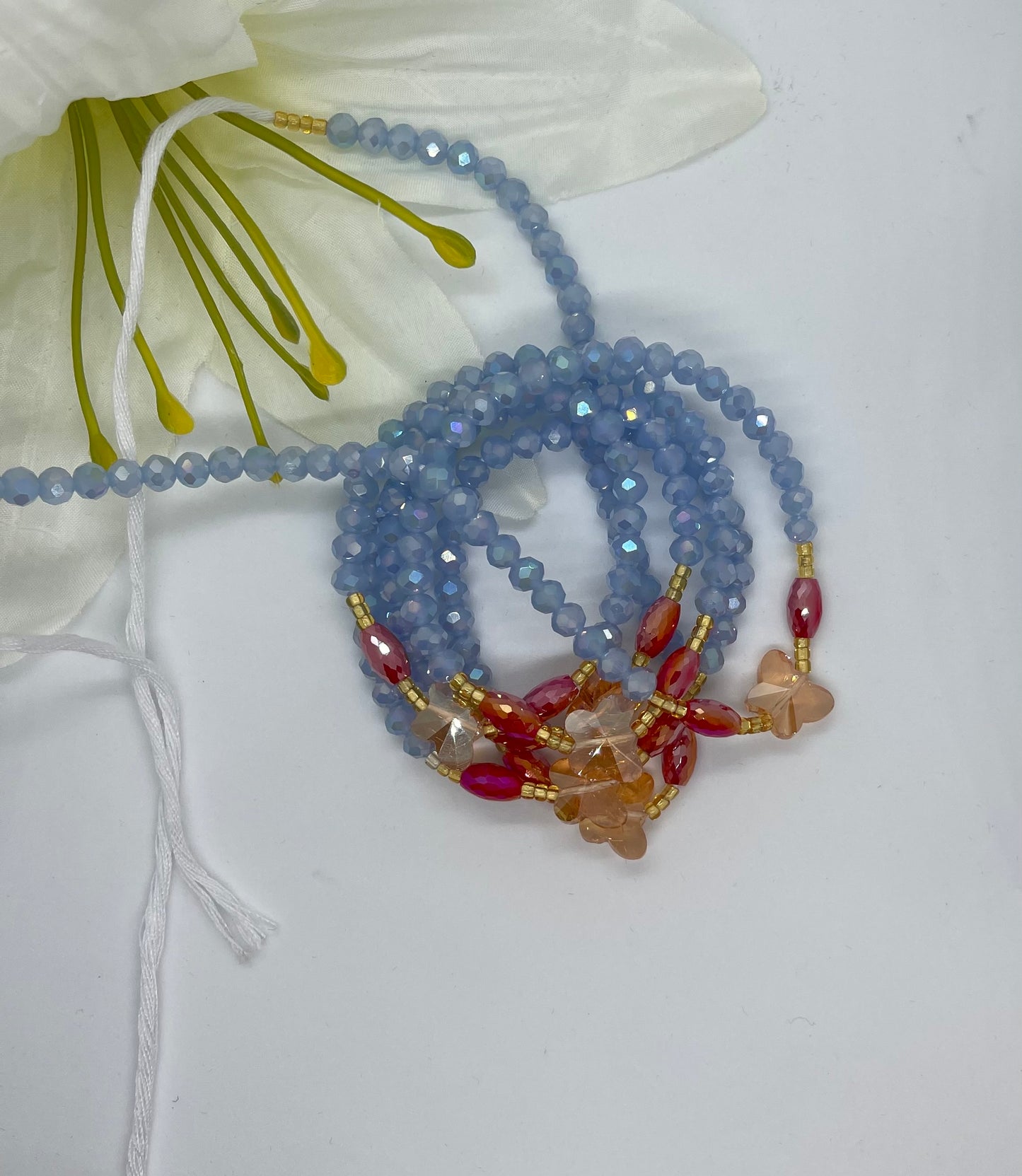 Delilah~ crystal waist beads