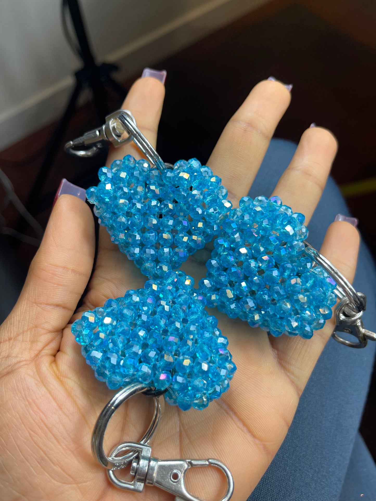 Blue Heart keychain