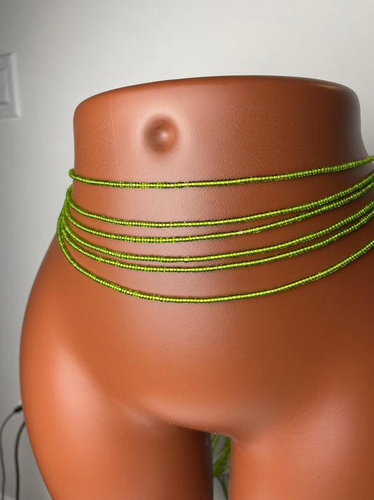 Green waistbeads
