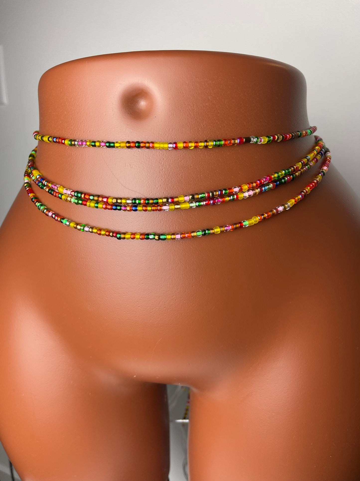 Multi color waistbeads