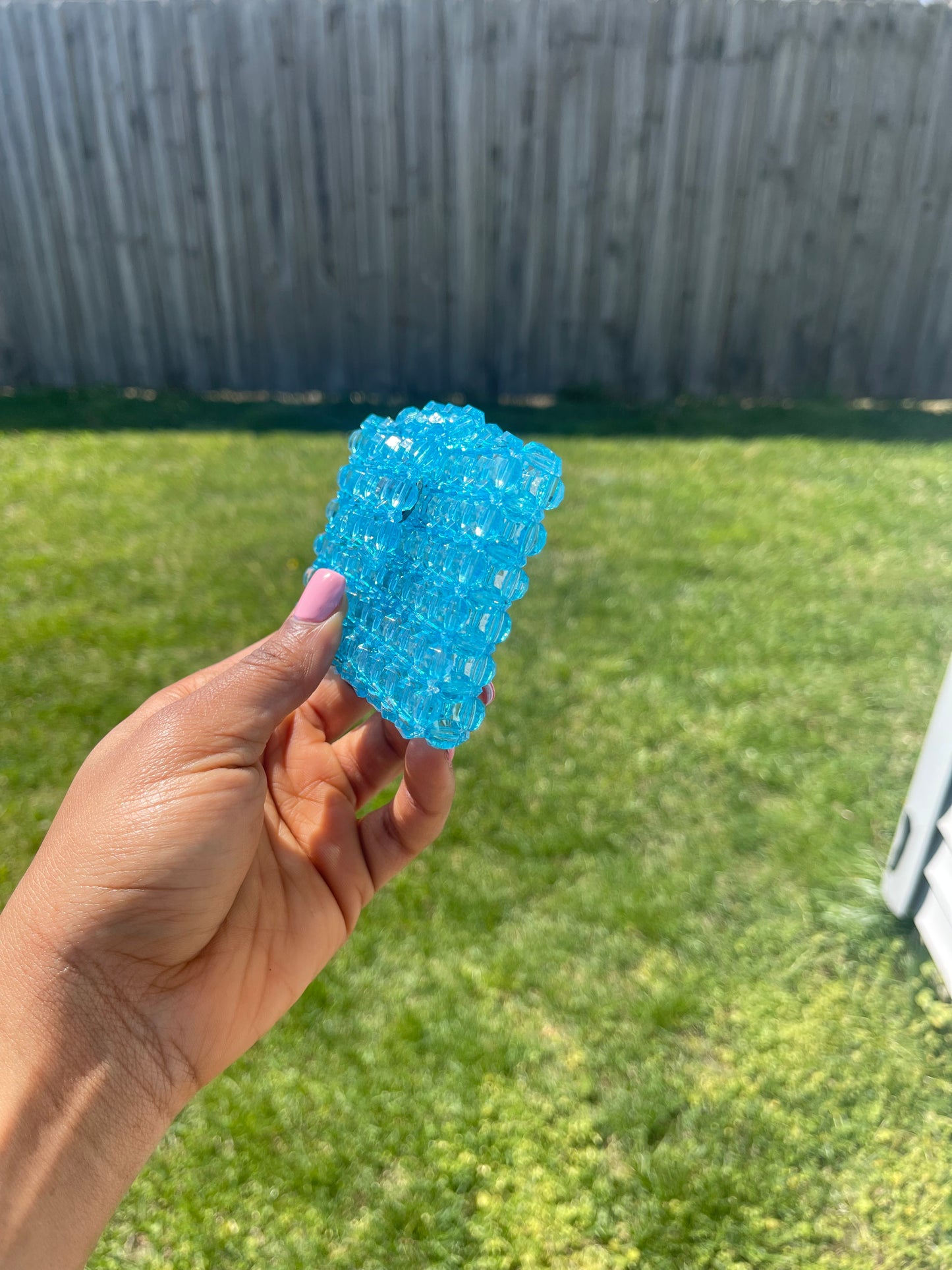 Light blue~~ Beaded Cardholder (Wallet)