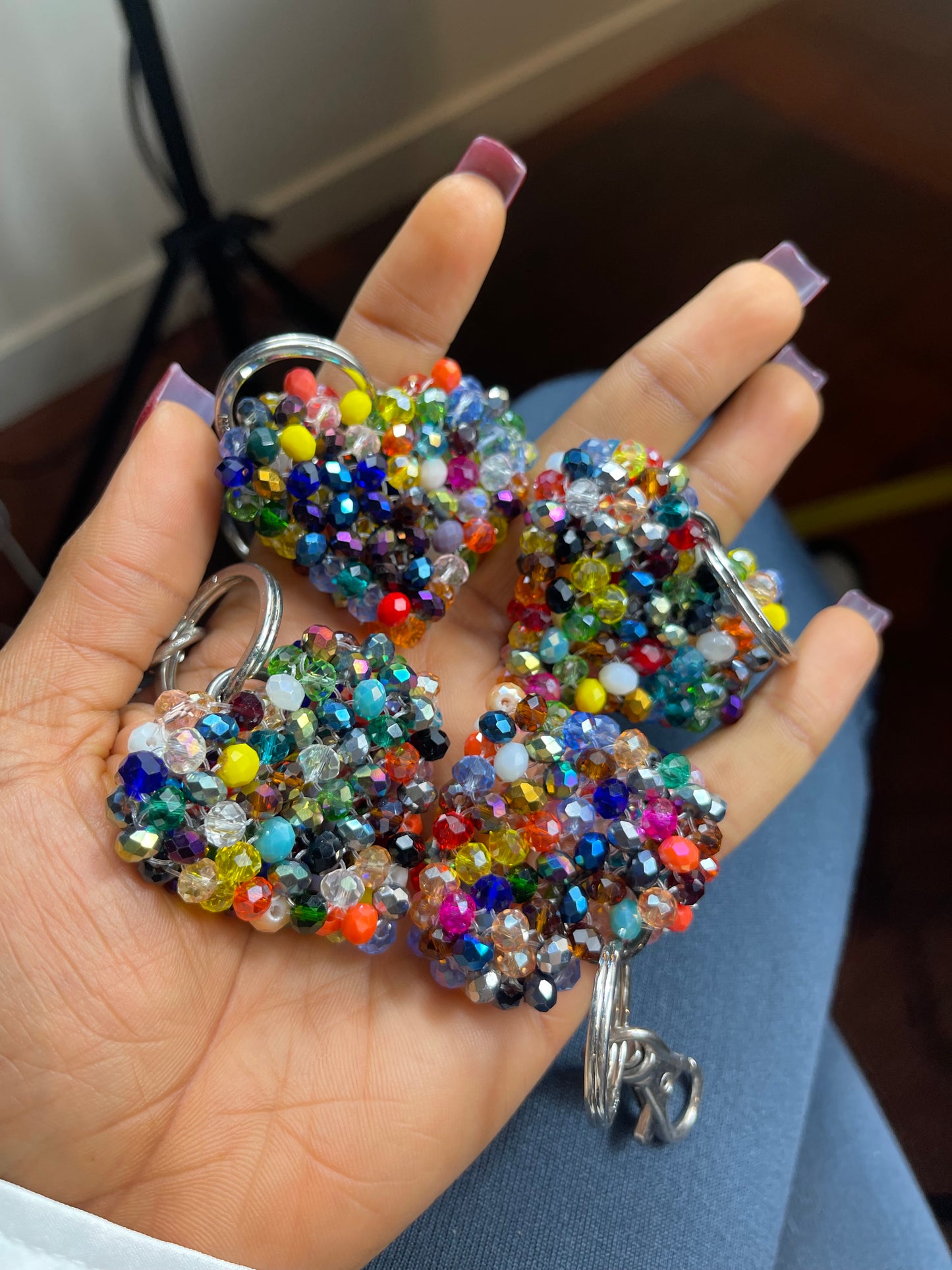 Multi Heart keychain