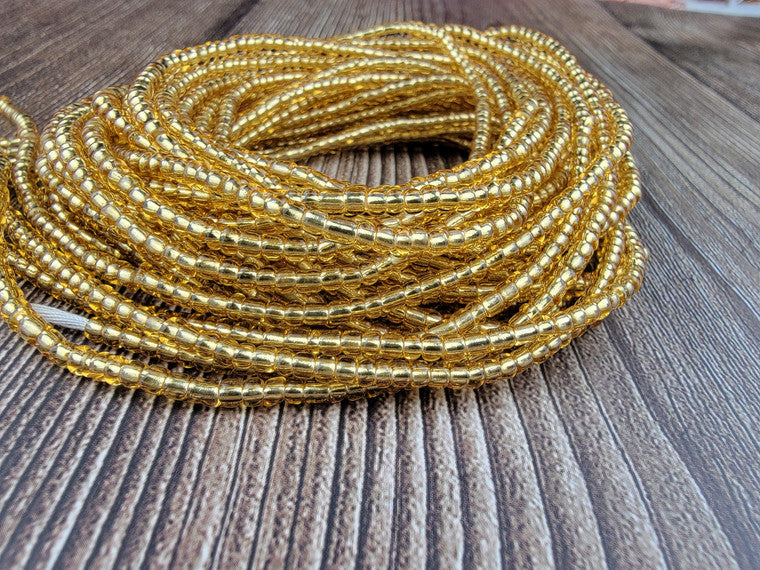 Solid gold African waistbeads