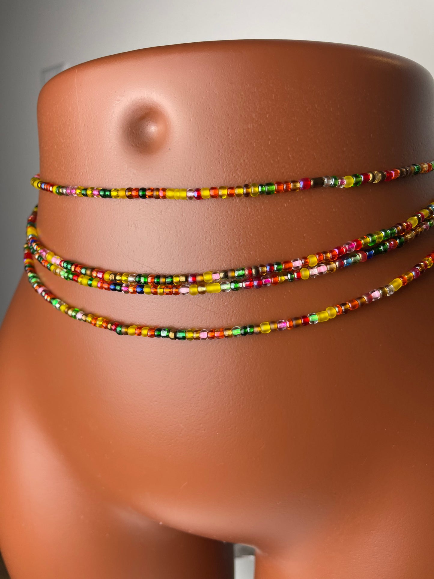 Multi color waistbeads