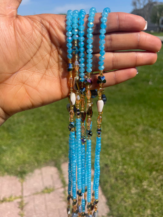 Sky~ crystal waistbeads