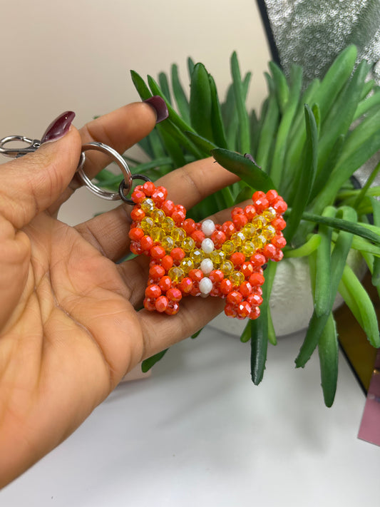 Orange Butterfly keychain