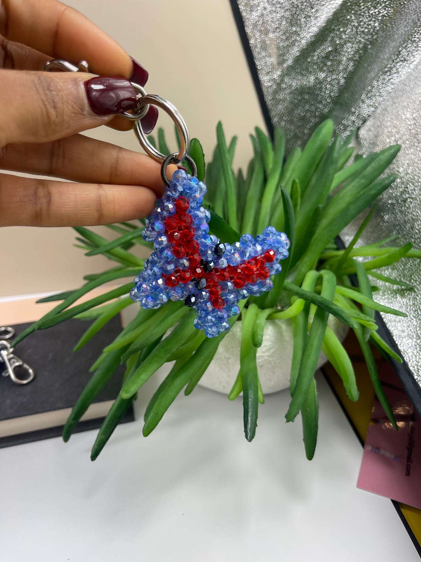 Blue Butterfly keychain