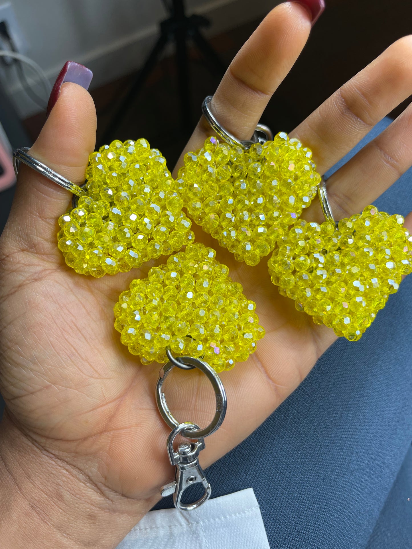 Yellow Heart keychain