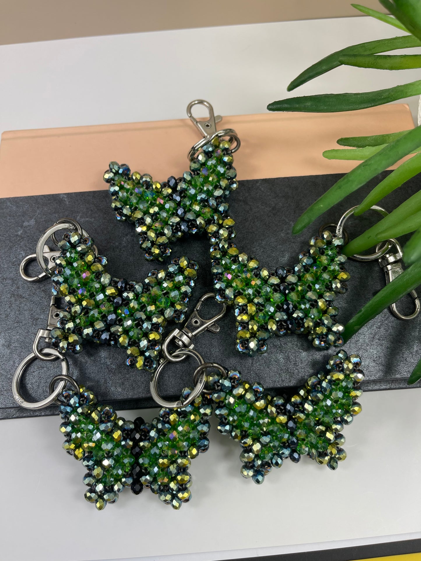 Green Butterfly keychain