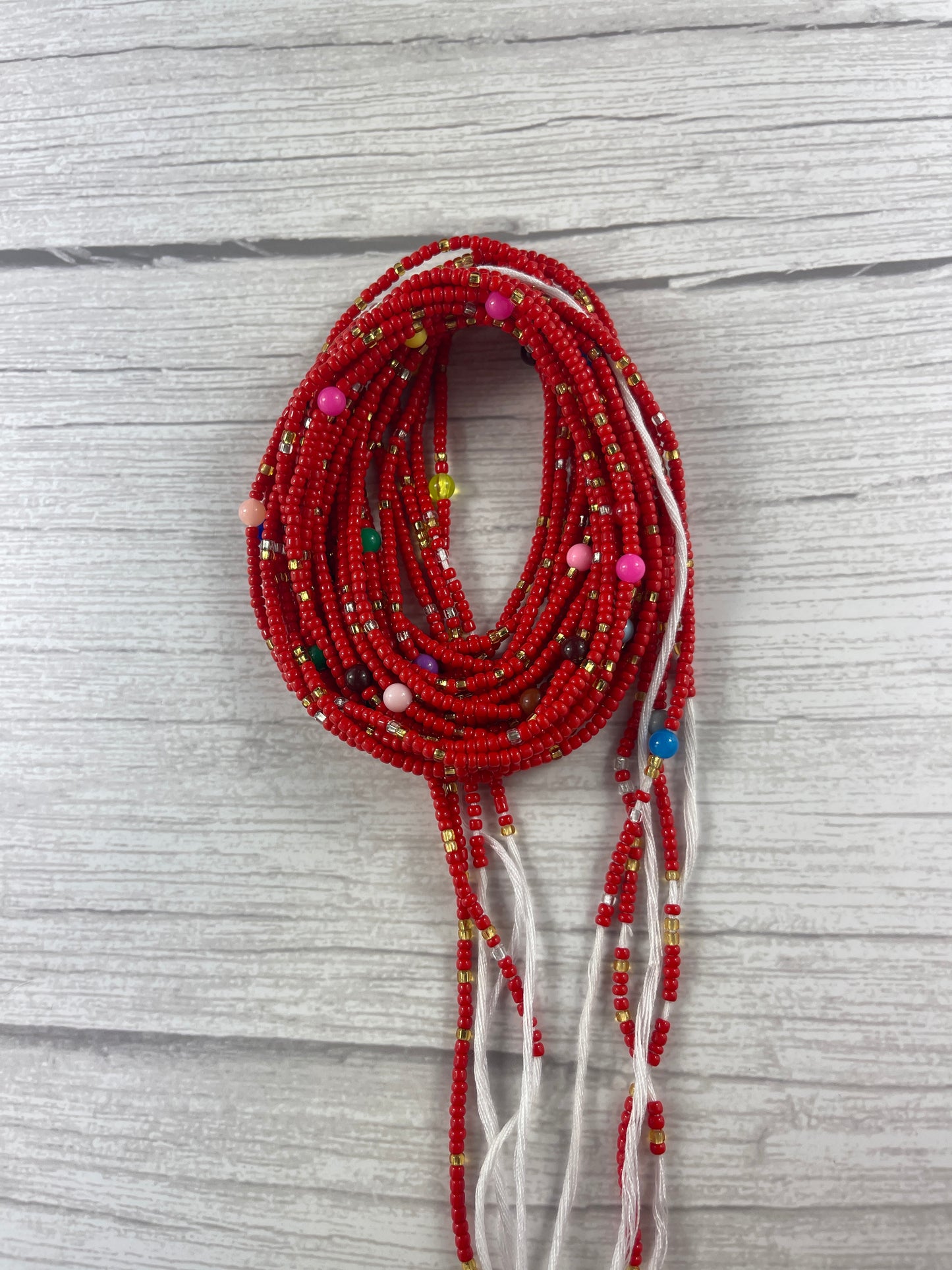 Red waist bead