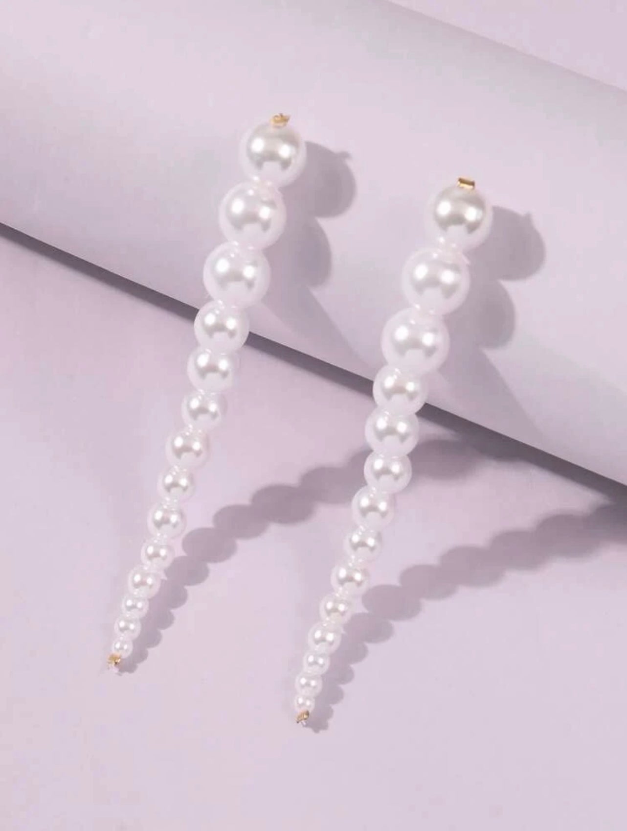Pearls beaded earrings